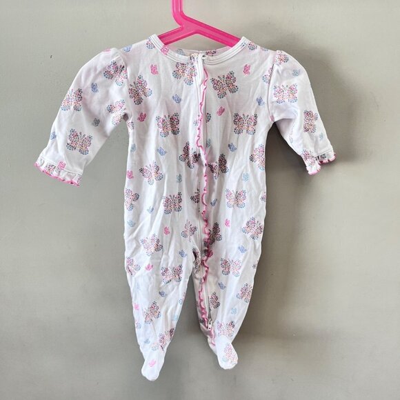 Kissy Kissy Baby Girl One Piece Footies Butterfly Flutter- Size 6-9m‎ - Picture 1 of 5